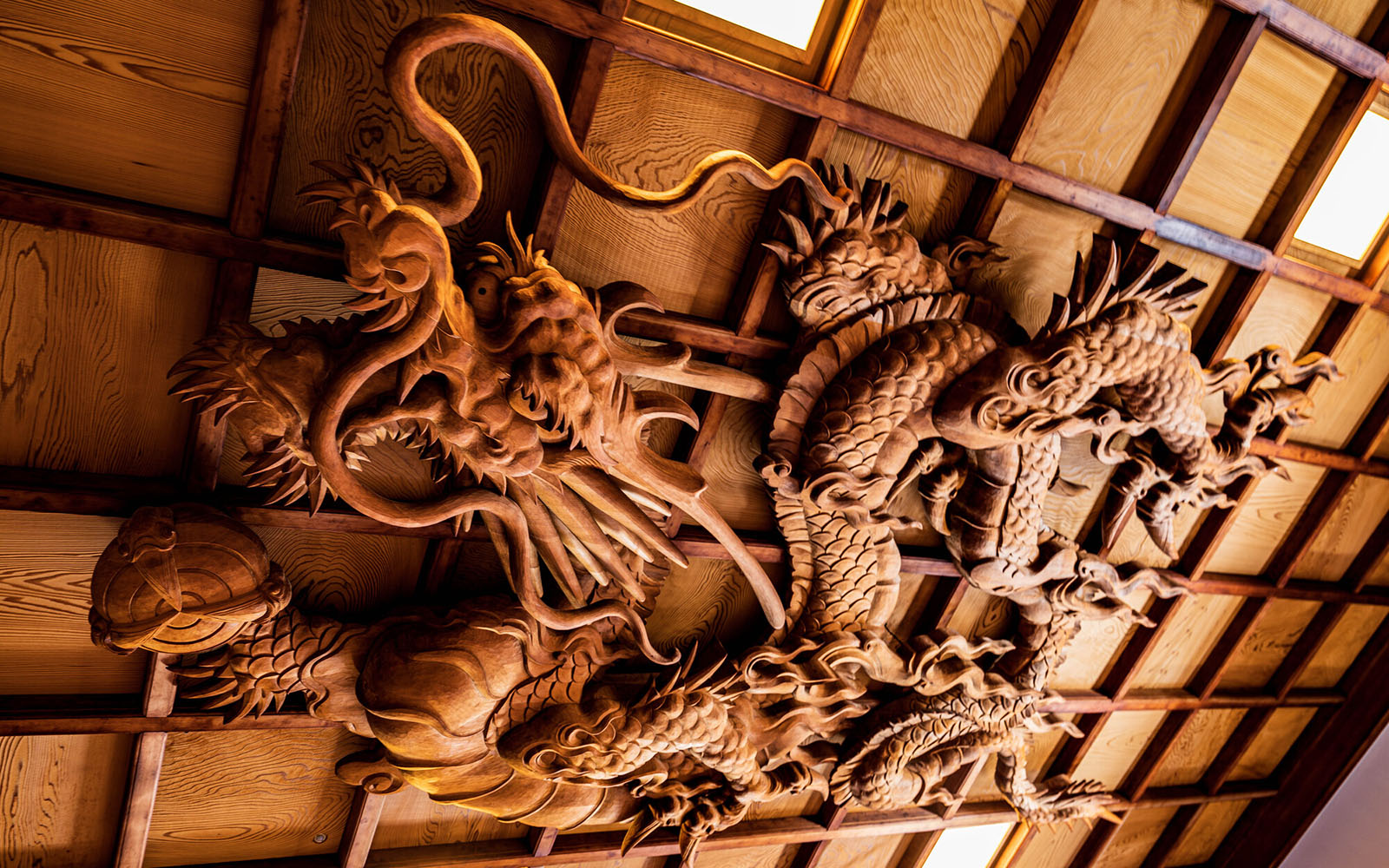 hinh-rong-cham-khac-tren-tran-den